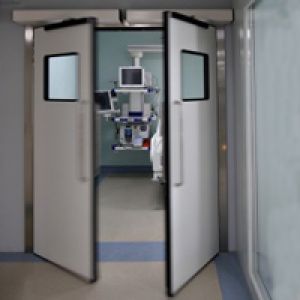 Porte automatique battante