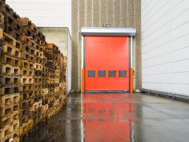 Porte rapide industrielle à enroulement